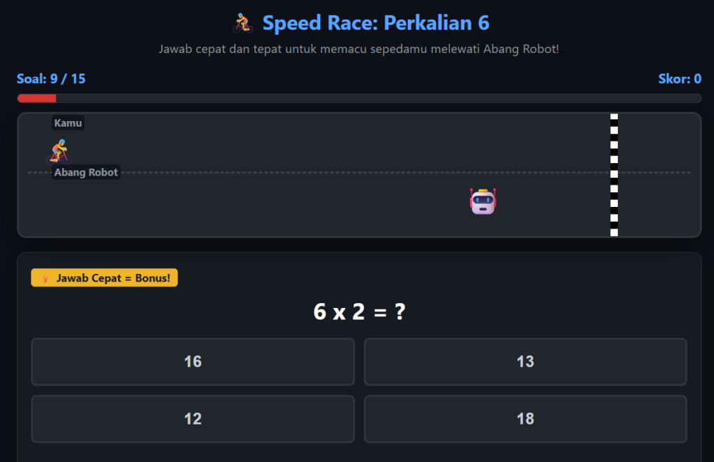 Speed Race Perkalian 6