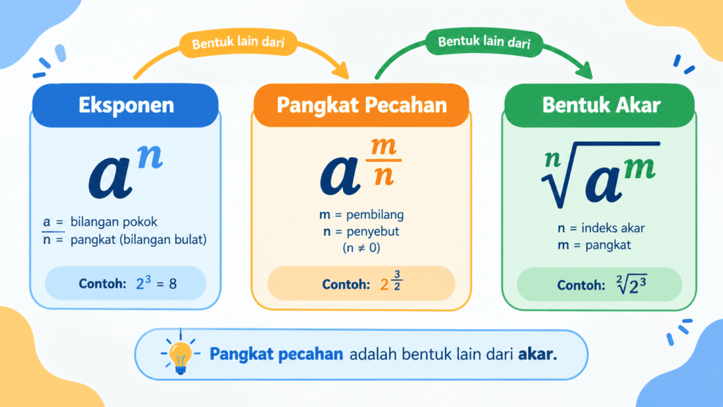 Eksponen dan Pangkat Pecahan: Rumus dan Contoh Soal