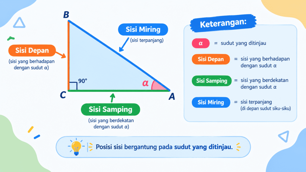 Perbandingan Trigonometri Segitiga Siku-Siku: Sin, Cos, Tan