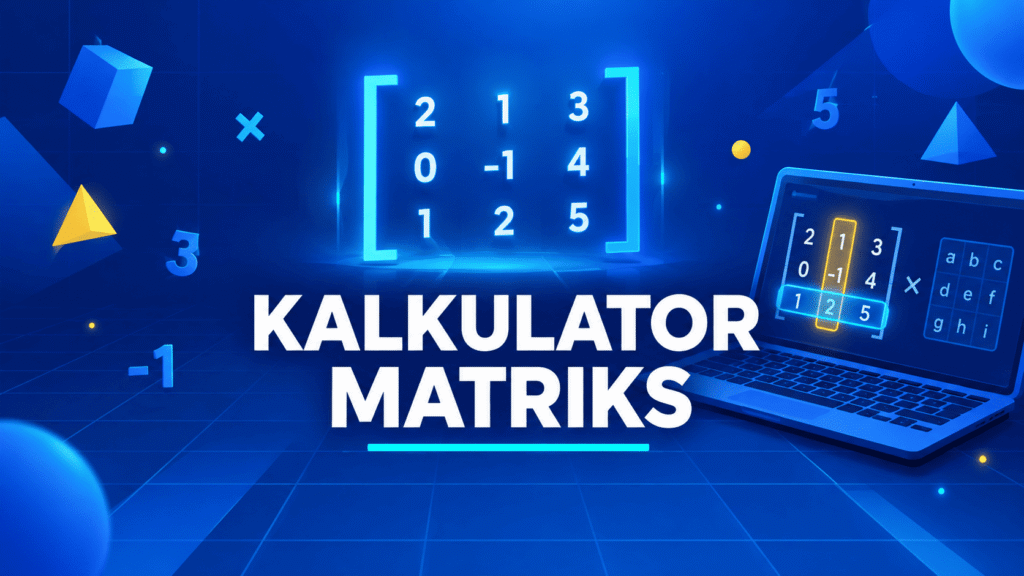 Kalkulator Matriks Lengkap dengan Langkah Penyelesaian
